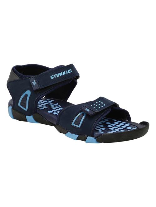 navy blue back strap floaters - 16984149 - Standard Image - 1