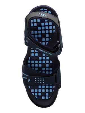 navy blue back strap floaters - 16984149 - Standard Image - 4