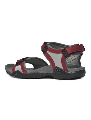 maroon back strap floaters - 16984389 - Standard Image - 3