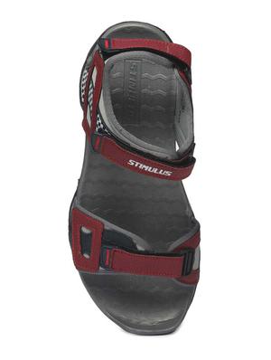 maroon back strap floaters - 16984389 - Standard Image - 4