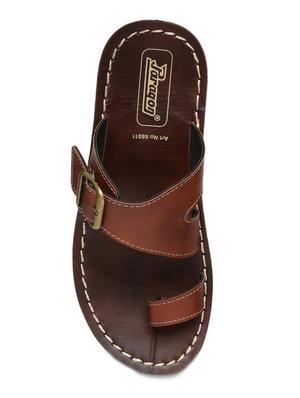 brown slip on slippers - 16984399 - Standard Image - 4