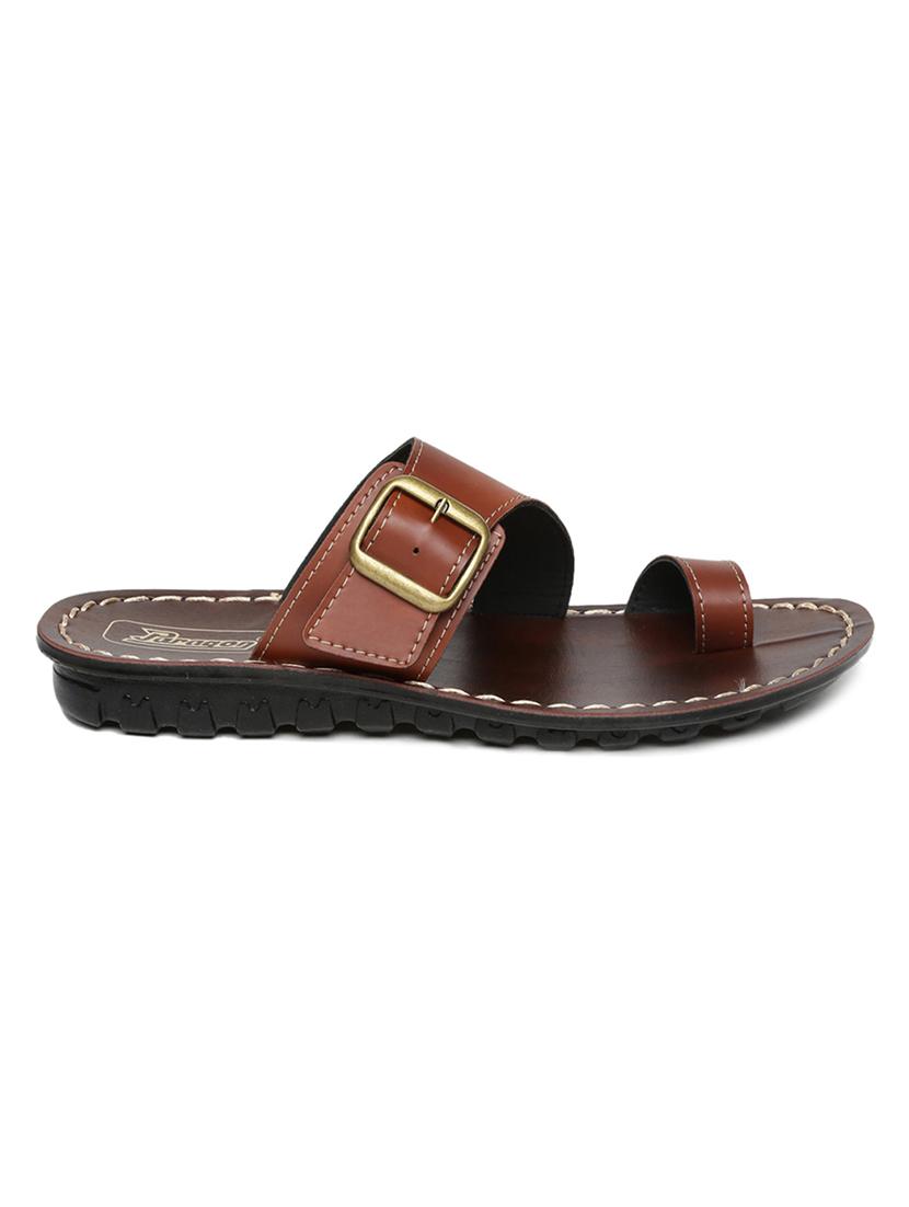 brown slip on slippers - 16984399 - Zoom Image - 2