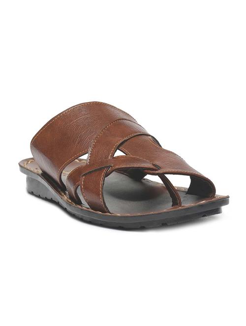 brown slip on slippers - 16984404 - Standard Image - 1