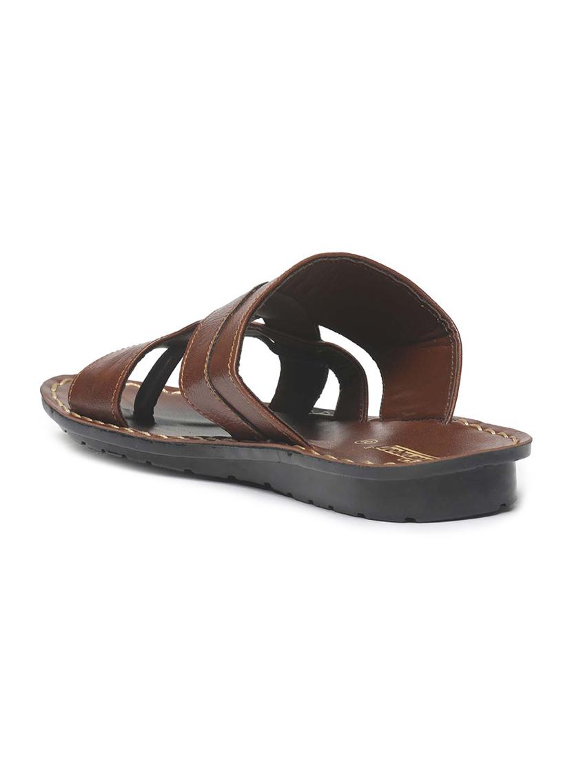 brown slip on slippers - 16984404 - Zoom Image - 3