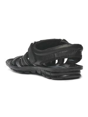 black back strap sandals - 16984417 - Standard Image - 3