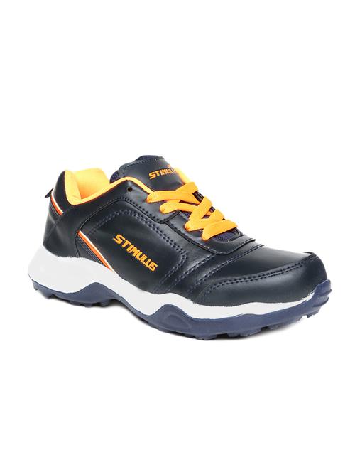 navy blue lace up sport shoes - 16984450 - Standard Image - 1