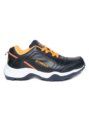 navy blue lace up sport shoes - 16984450 - Standard Image - 2