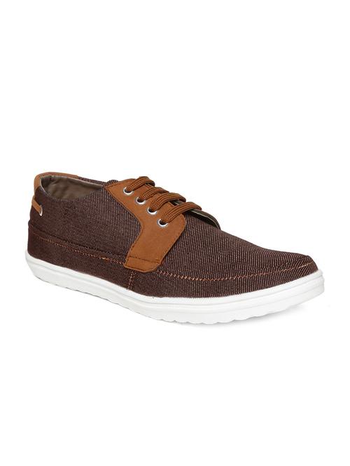 brown lace up sneakers - 16984454 - Standard Image - 1