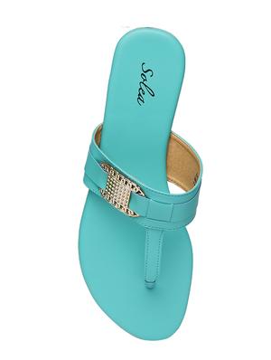 light blue slip on sandal - 16984724 - Standard Image - 4