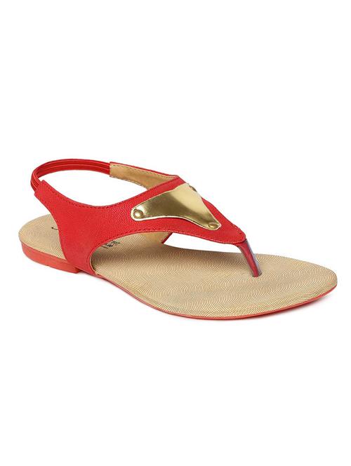 red ankle strap sandal - 16984726 - Standard Image - 1
