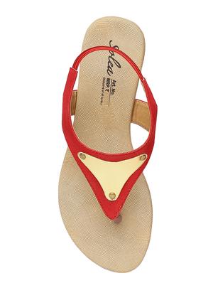 red ankle strap sandal - 16984726 - Standard Image - 4
