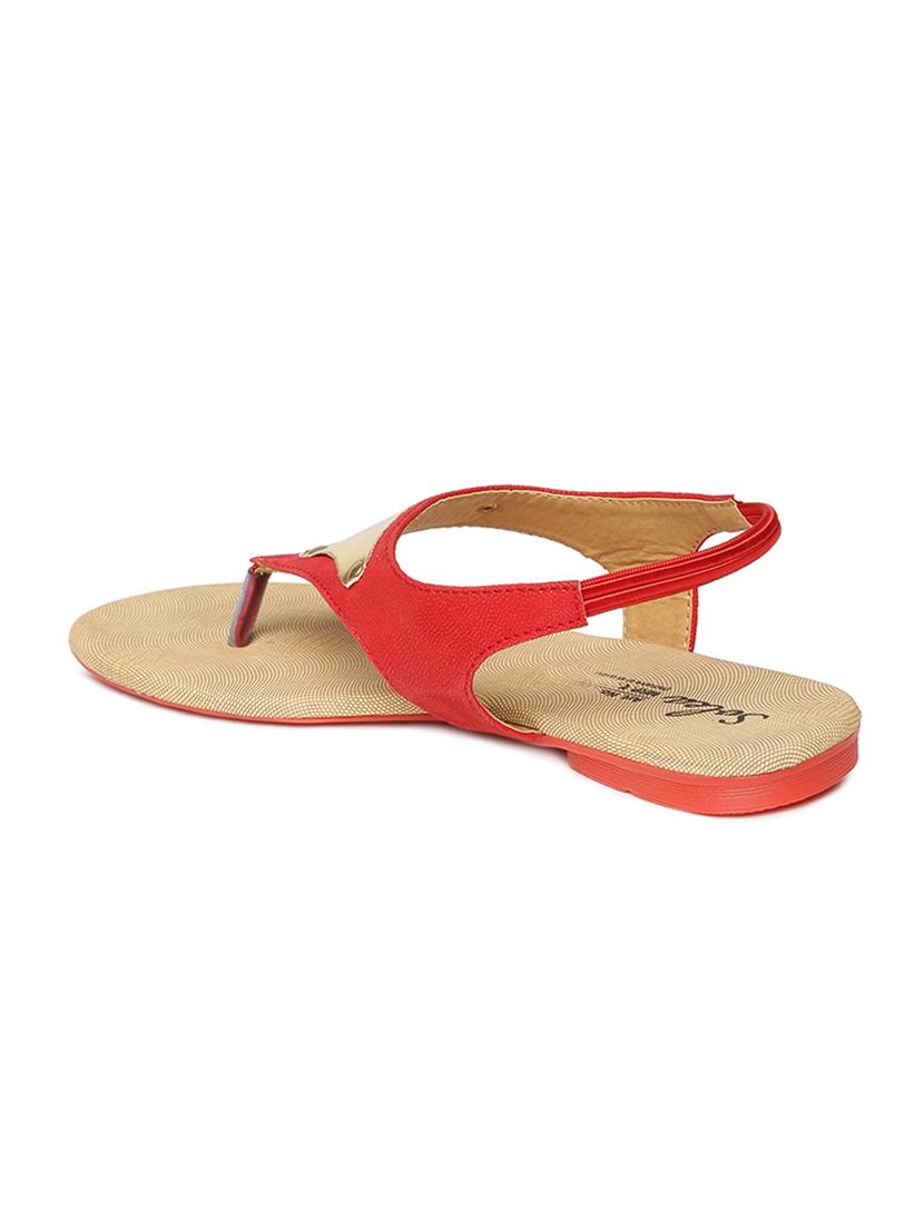 red ankle strap sandal - 16984726 - Zoom Image - 3