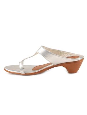 white slip on sandal - 16984885 - Standard Image - 2