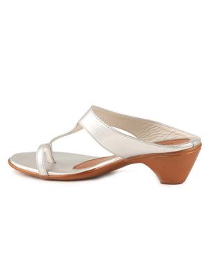 white slip on sandal - 16984885 - Standard Image - 3