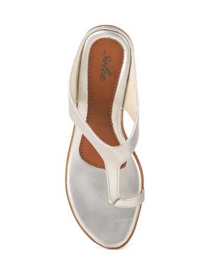 white slip on sandal - 16984885 - Standard Image - 4