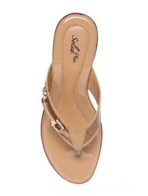beige slip on sandal - 16984886 - Standard Image - 4