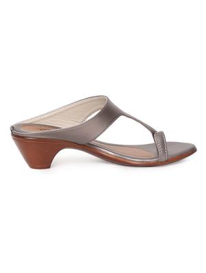 grey slip on sandal - 16984976 - Standard Image - 2