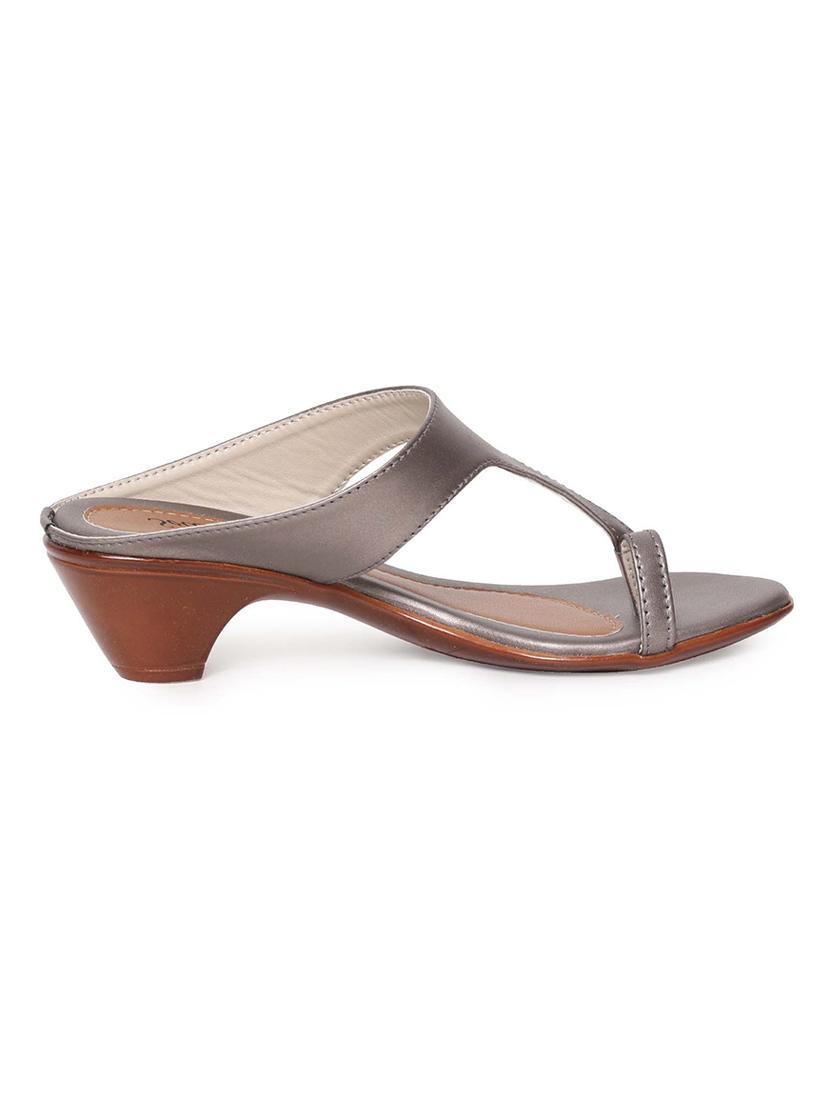 grey slip on sandal - 16984976 - Zoom Image - 2