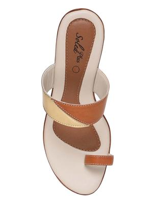 beige slip on sandal - 16984977 - Standard Image - 4