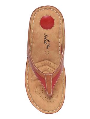 red slip on sandal - 16984981 - Standard Image - 4