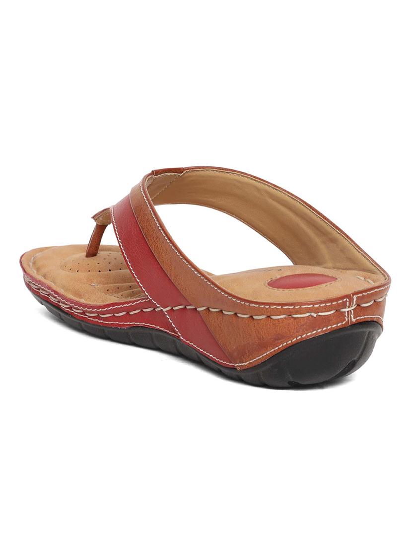 red slip on sandal - 16984981 - Zoom Image - 3