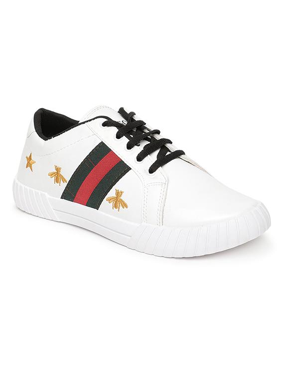 white lace up sneakers - 16985539 - Zoom Image - 1
