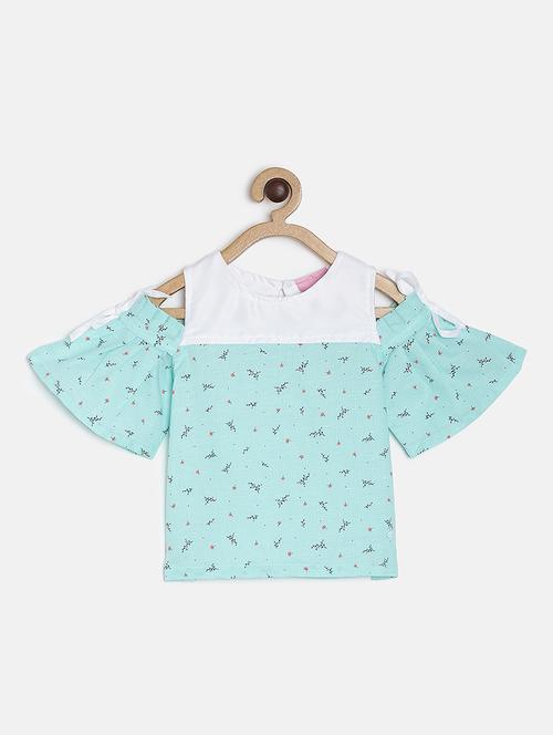 green cotton regular tops & tee - 16985756 - Standard Image - 1