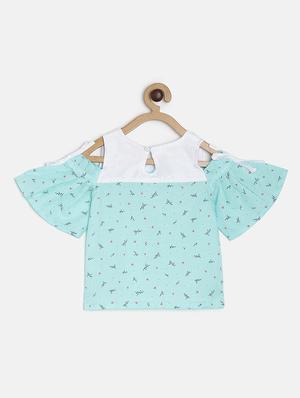 green cotton regular tops & tee - 16985756 - Standard Image - 2