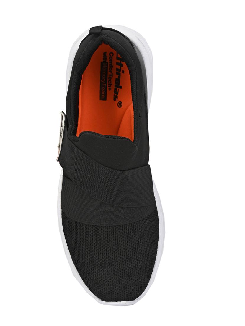 black slip on sport shoes - 16986176 - Zoom Image - 3