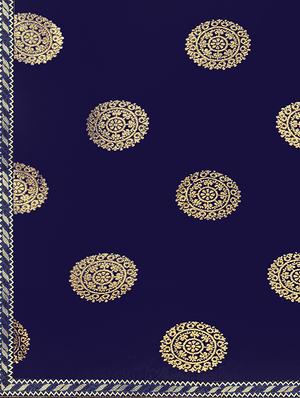 self design woven saree with blouse - 16986619 - Standard Image - 3