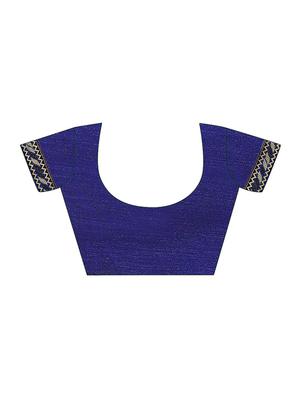 self design woven saree with blouse - 16986619 - Standard Image - 4