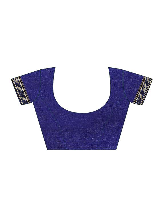 self design woven saree with blouse - 16986619 - Zoom Image - 4