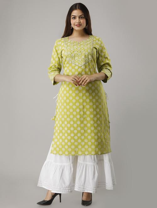printed kurta sharara set - 16986721 - Standard Image - 1