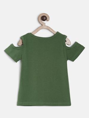 green cotton regular tops & tee - 16986736 - Standard Image - 2