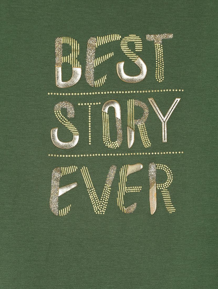 green cotton regular tops & tee - 16986736 - Zoom Image - 3