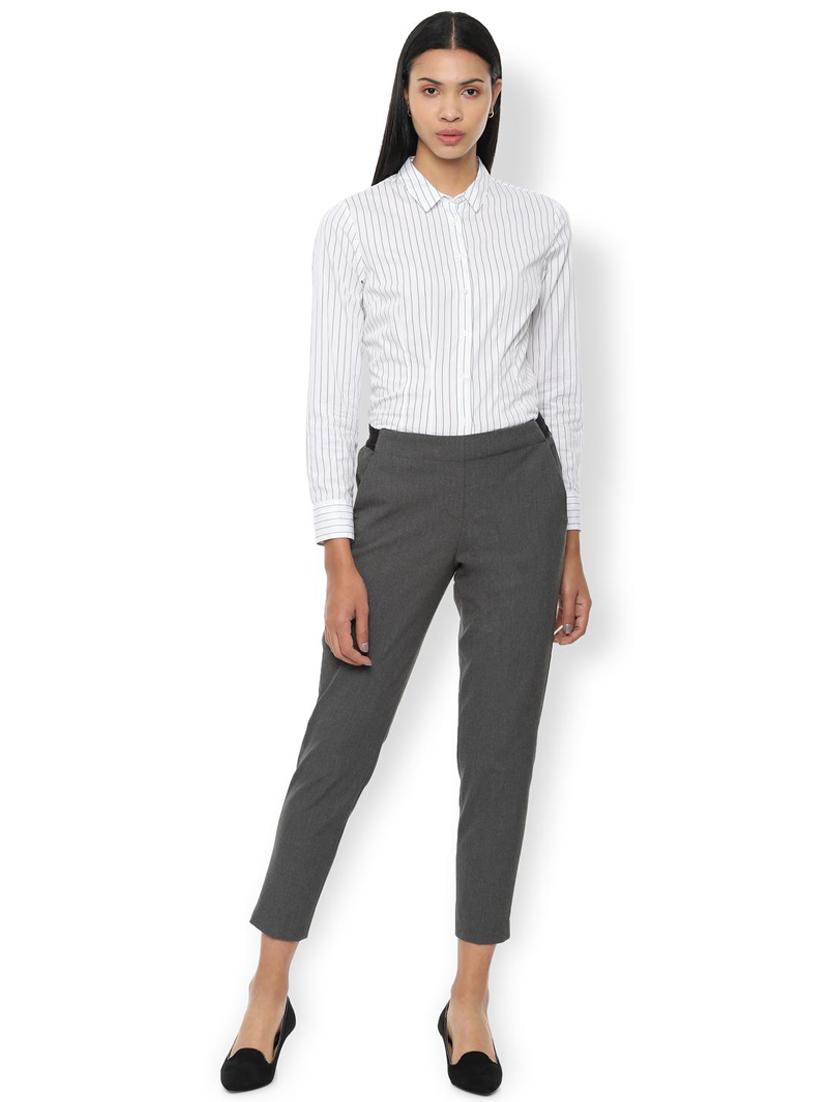 mid rise flat front trousers - 16986997 - Zoom Image - 3