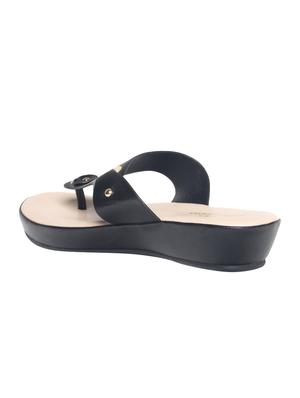 black slip on sandal - 16987068 - Standard Image - 3