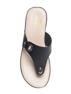 black slip on sandal - 16987068 - Standard Image - 4