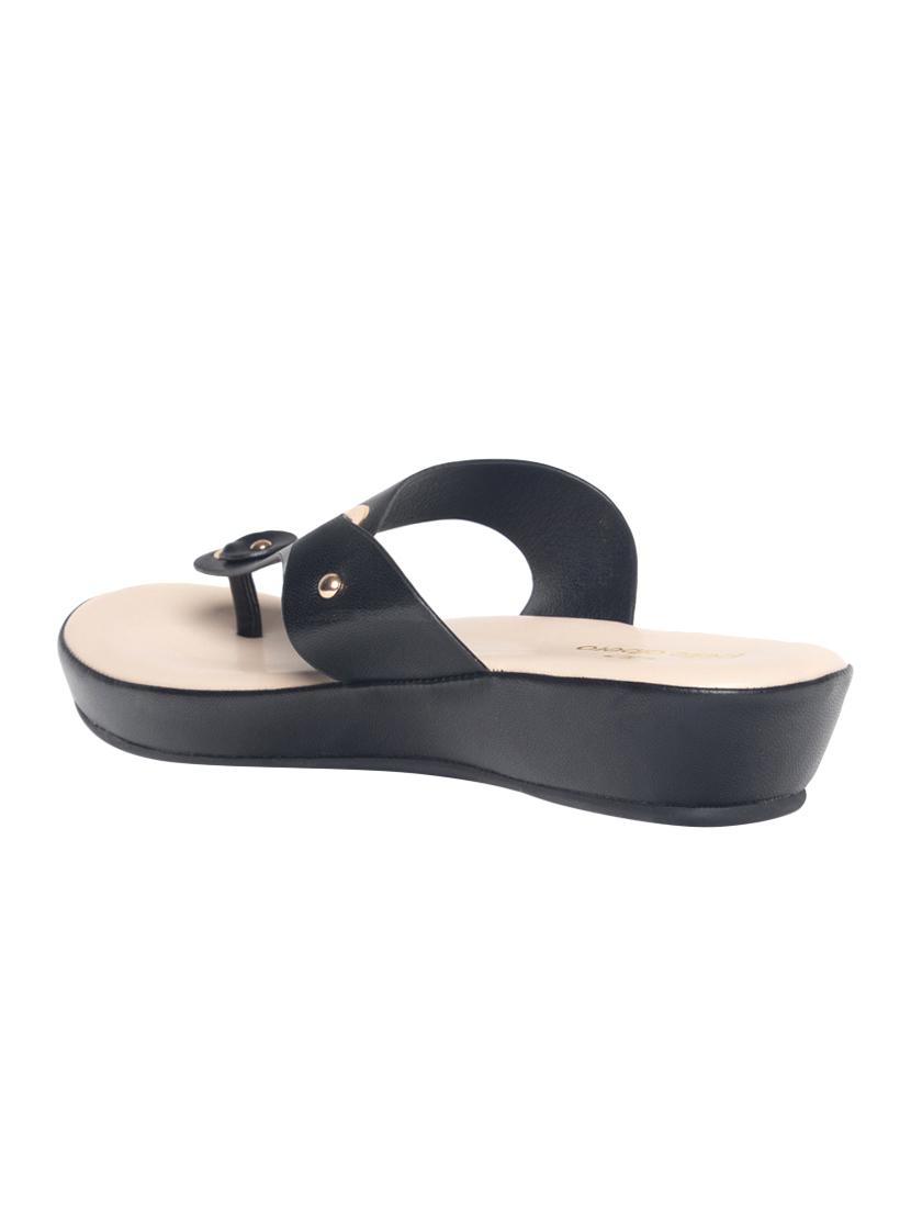 black slip on sandal - 16987068 - Zoom Image - 3