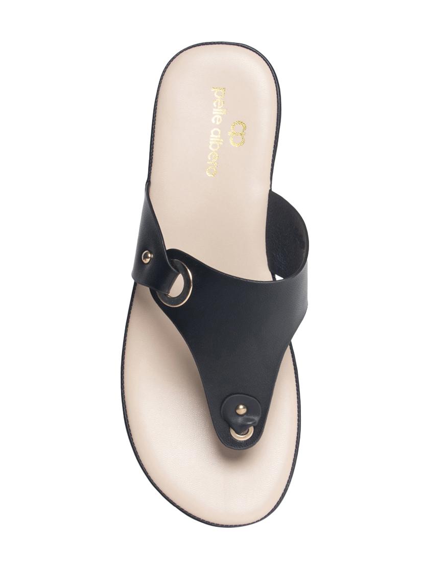 black slip on sandal - 16987068 - Zoom Image - 4
