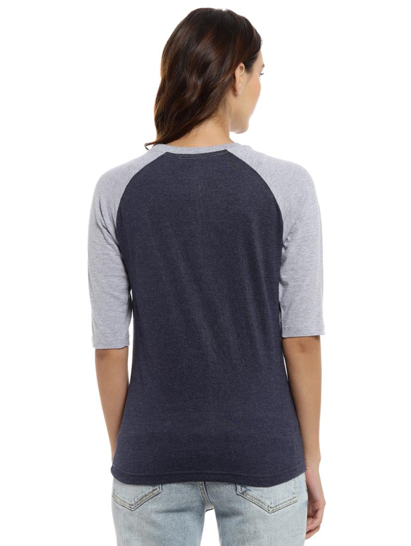 raglan sleeves color block tee - 16987112 - Zoom Image - 3