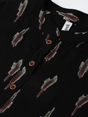 ikat print straight kurta - 16987189 - Standard Image - 5