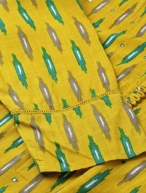 ikat print straight kurta - 16987195 - Standard Image - 6