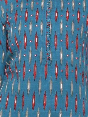 ikat print straight kurta - 16987196 - Standard Image - 5