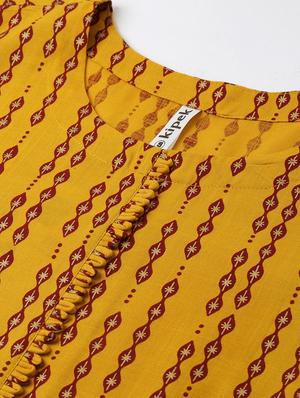 printed straight kurta - 16987210 - Standard Image - 5
