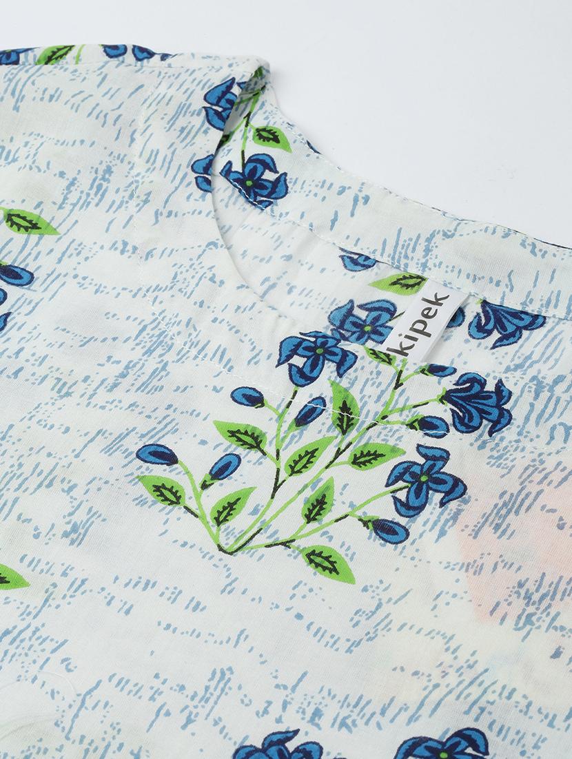 floral straight kurta - 16987213 - Zoom Image - 4
