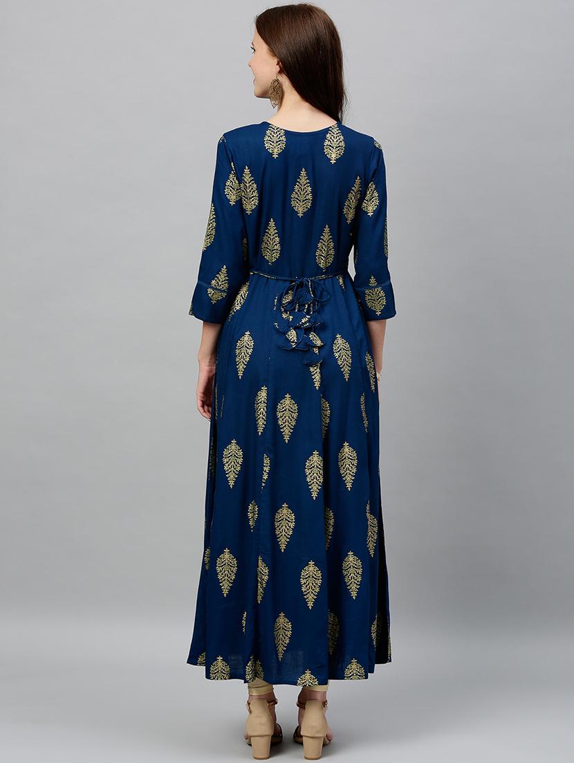 printed anarkali kurta - 16987220 - Zoom Image - 4