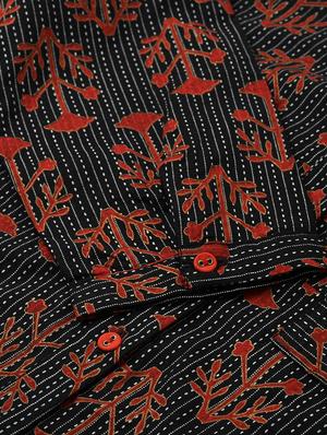 floral print straight kurta - 16987232 - Standard Image - 6