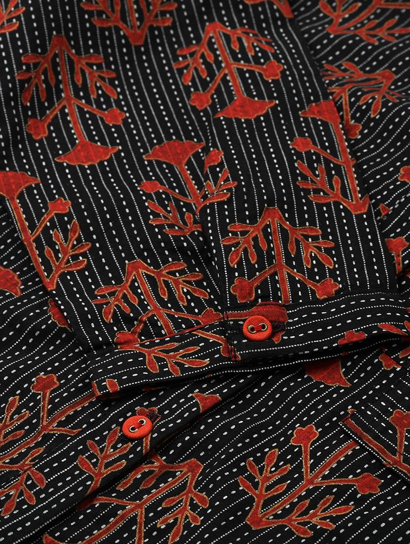 floral print straight kurta - 16987232 - Zoom Image - 6