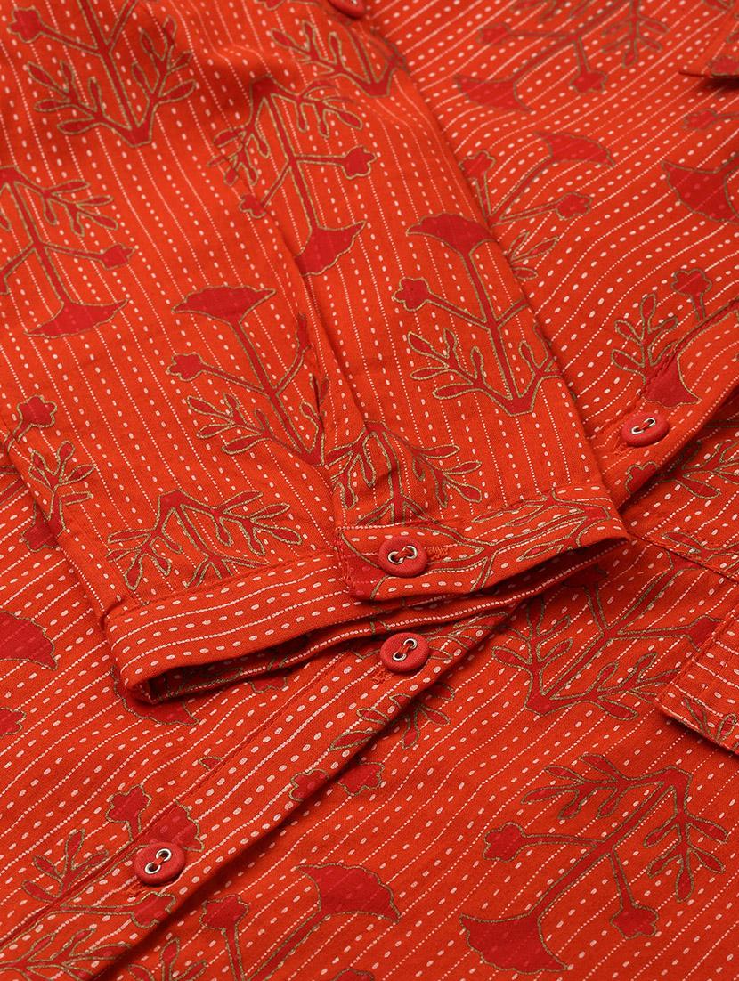 floral print straight kurta - 16987234 - Zoom Image - 6